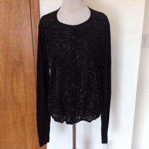 Polo Ralph Lauren Shirt XL Embellished Silk Cashmere